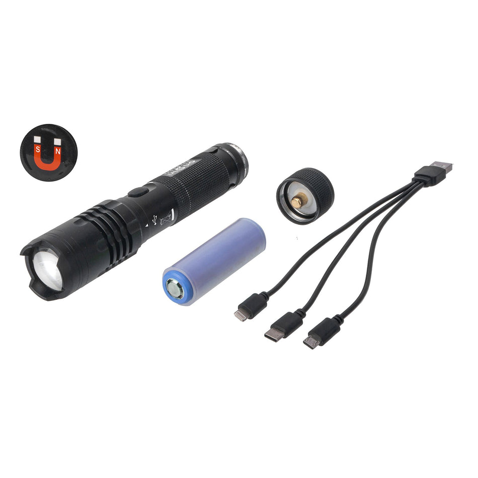 Origin Outdoors LED-Taschenlampe 1000 Lumen mit Powerbank Funktion