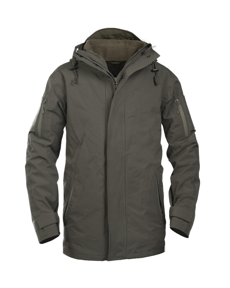 Mil-Tec Nässeschutz Jacke mit Fleece GENII