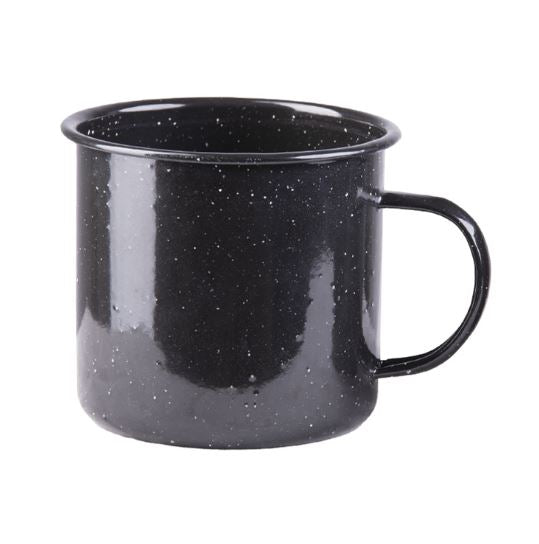 Mil-Tec Western Trinkbecher Emaille 680ml Schwarz