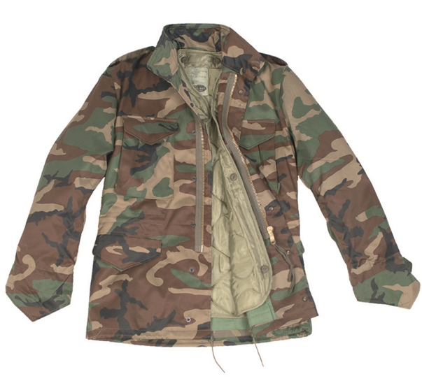 Mil-Tec US Feldjacke M65 T/C m. Fu. Woodland