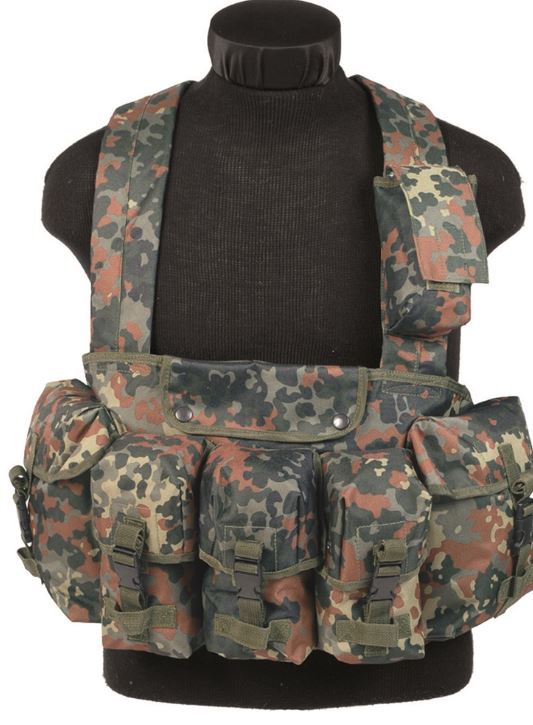 Mil-Tec Chest Rig 6-Pocket Flecktarn