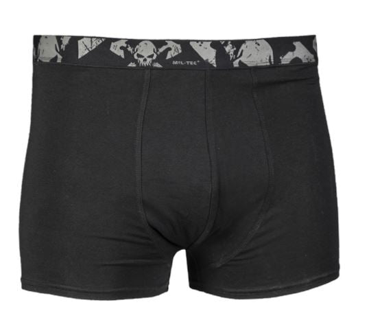 Mil-Tec Boxershort Skull 2er Pack Schwarz