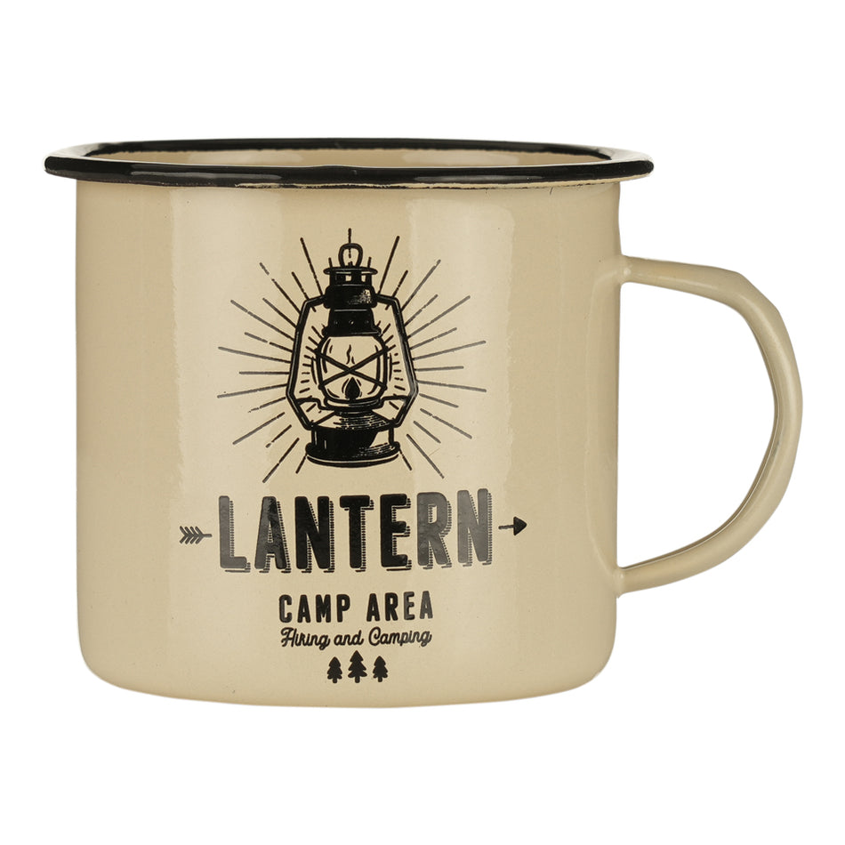 Fosco Industries Emaille-Becher „Outdoor Lantern“ 500ml