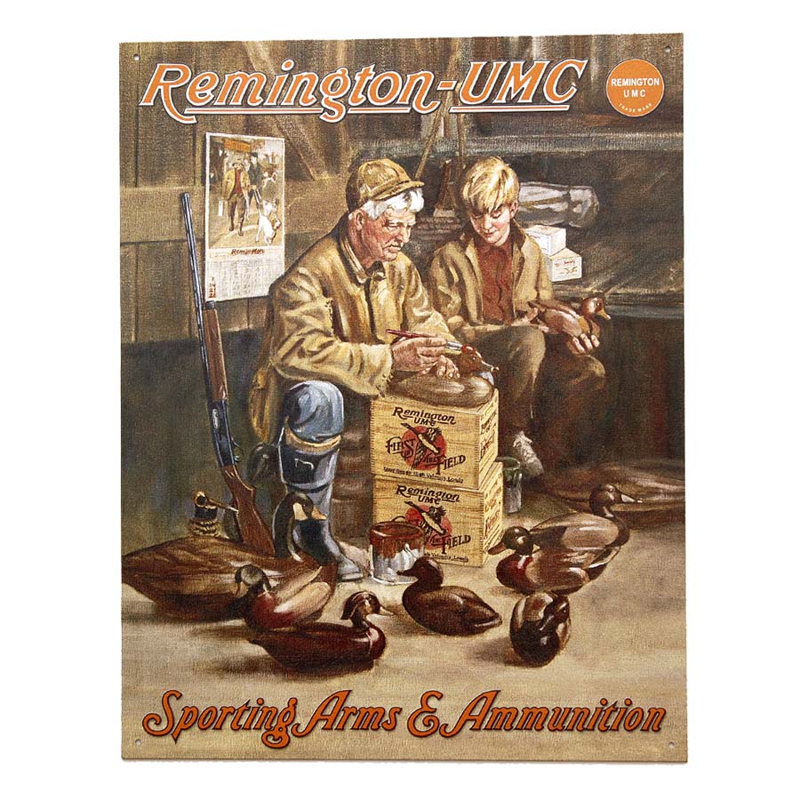 101 inc. Metallplatte groß 31. Remington UMC