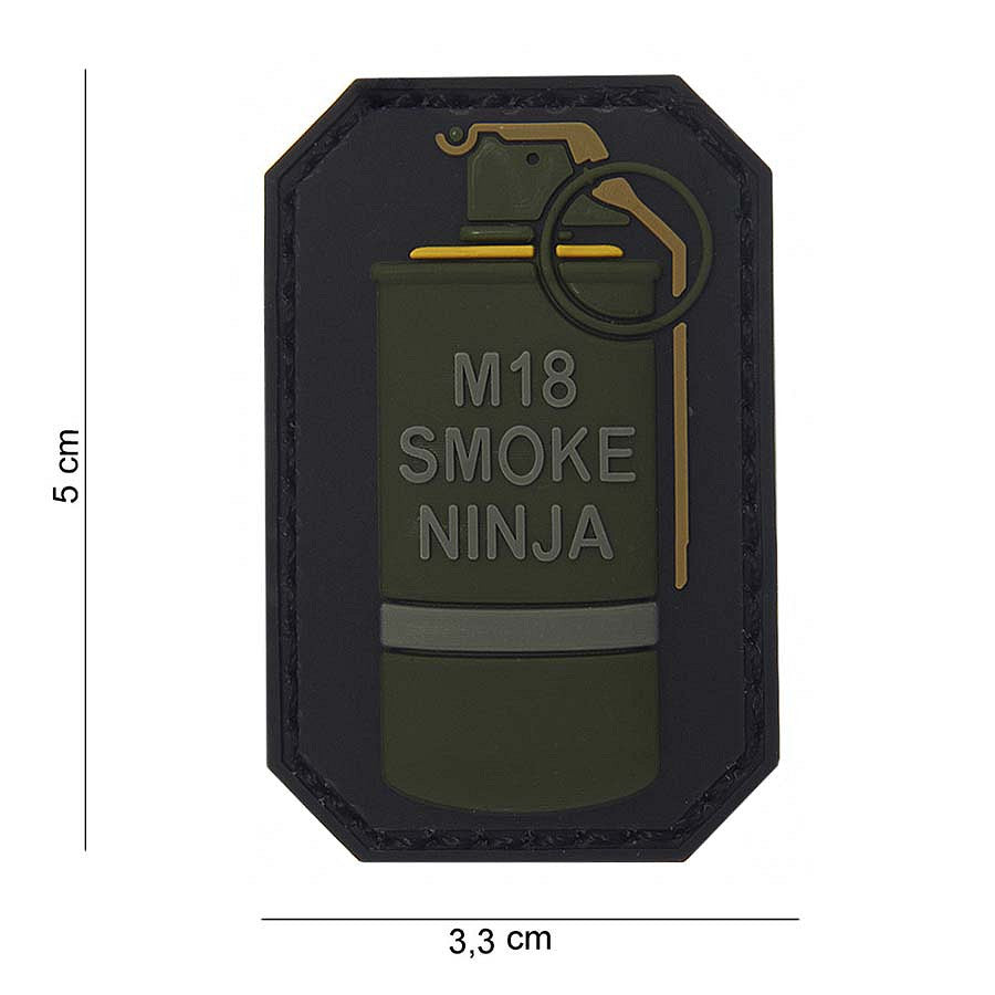 Patch 3D PVC M-18 smoke ninja
