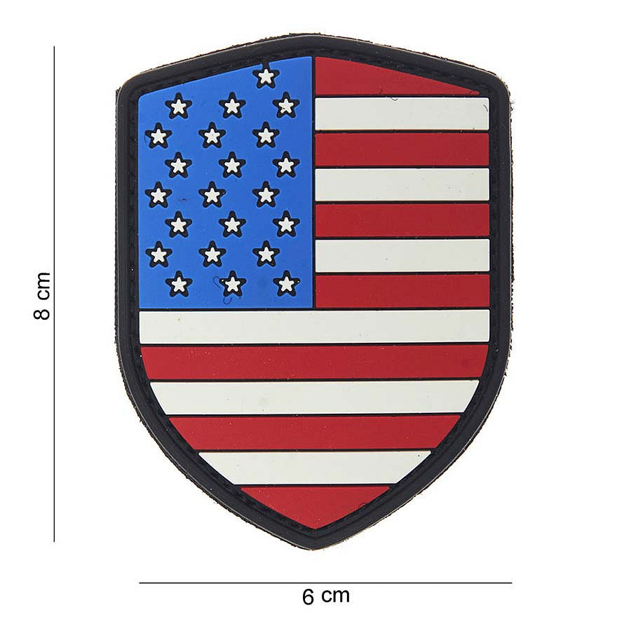Patch 3D PVC Schild USA