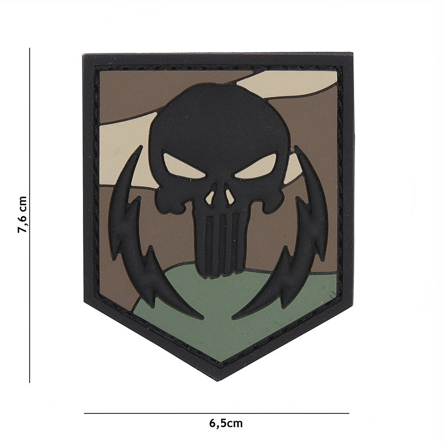 Patch 3D PVC Punisher thunder strokes woodland