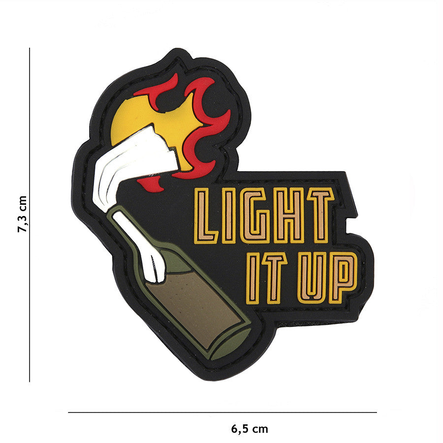 Patch 3D PVC Light it up black
