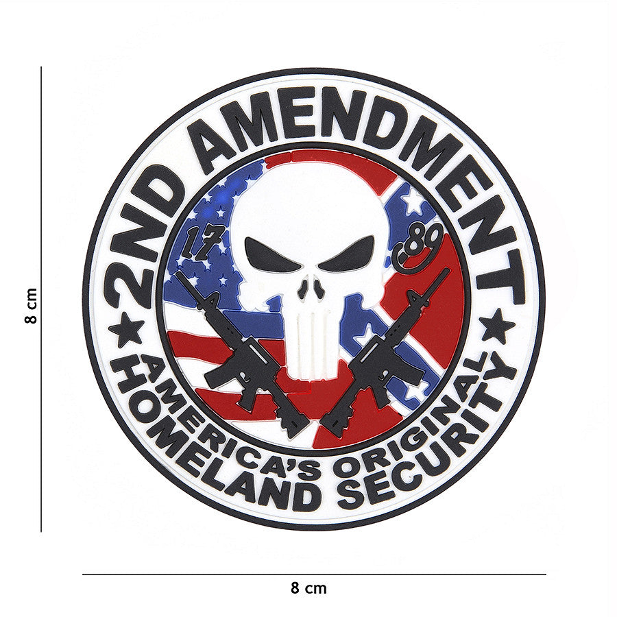 Patch 3D PVC 2nd Amendment punisher