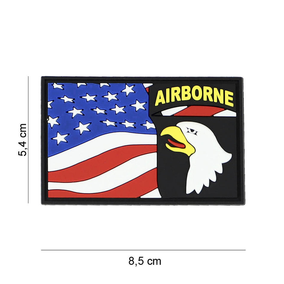 Patch 3D PVC 101st Airborne flag