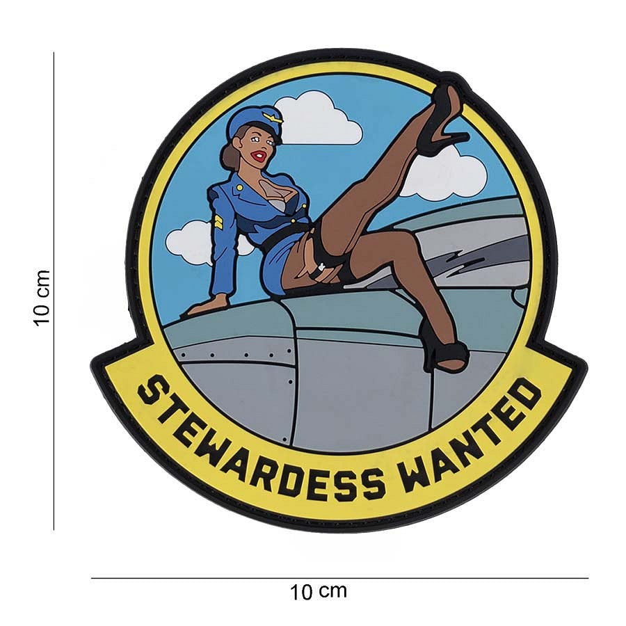 Patch 3D PVC Stewardess wanted