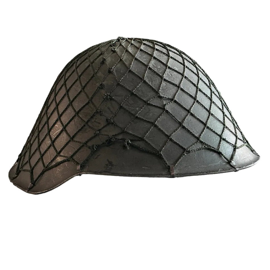 Original NVA Stahlhelm mit Tarnnetz DDR Militärhelm