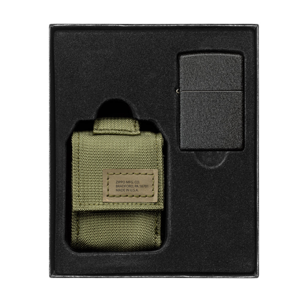 Zippo - Sturmfeuerzeug mit MOLLE Tasche