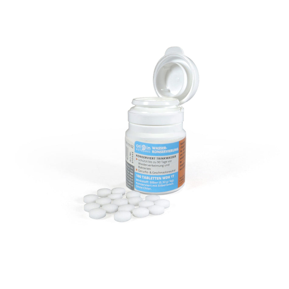 Origin Outdoors Wasserkonservierung mit Silberionen ohne Chlor 100 Tabletten