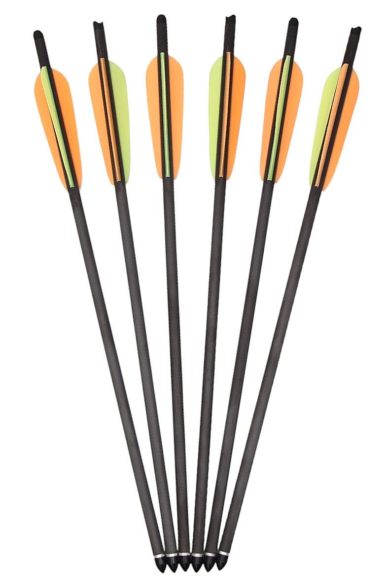 6 Stück Armbrust Carbonpfeile 20"