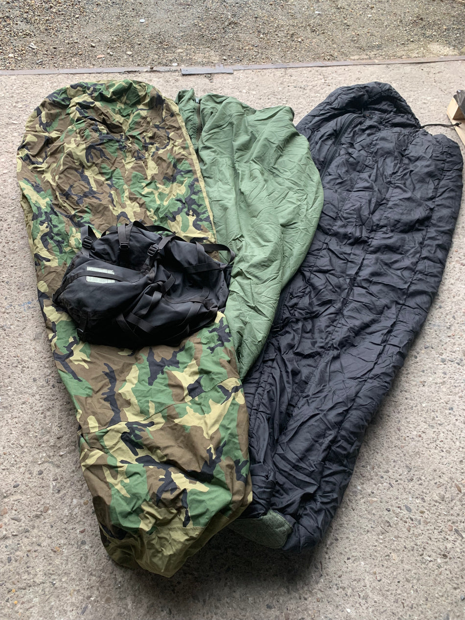 US Army Woodland MSS Modular Sleeping Bag System - Schlafsacksystem Goretex