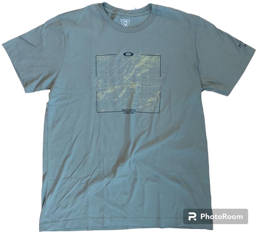 Oakley SI Molon Labe Areas of Operations T-Shirt worn olive