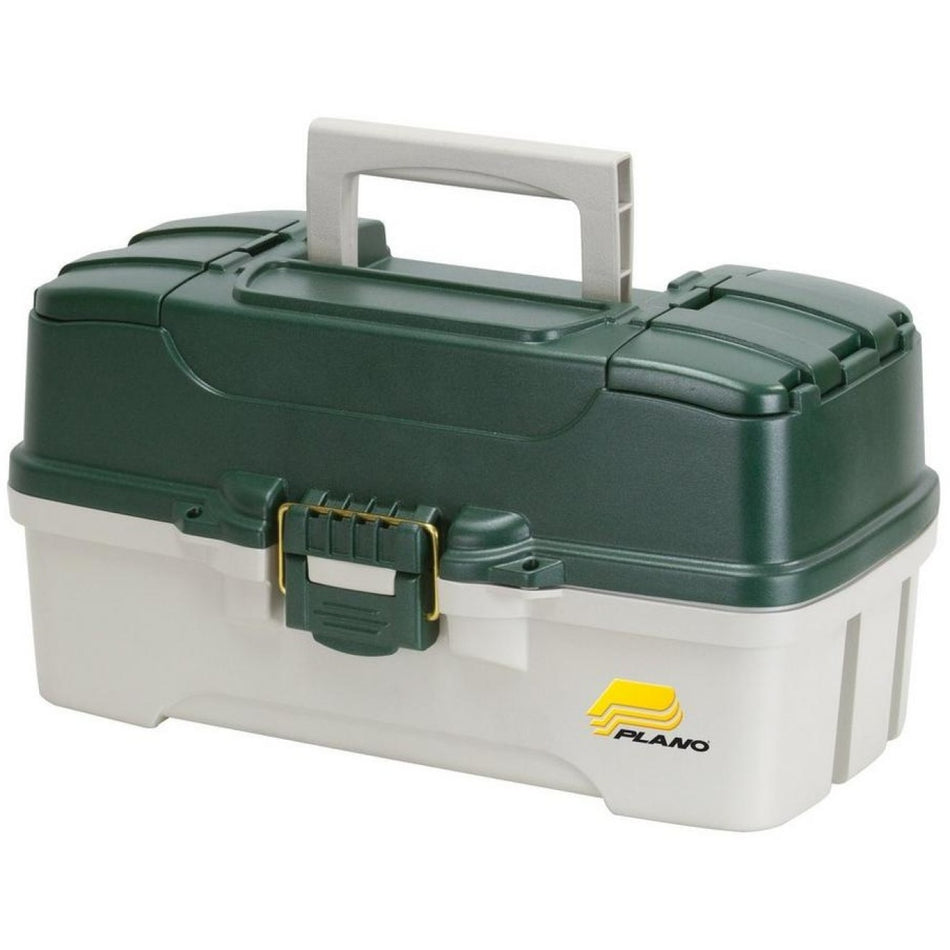 Plano 3 Tray Box MTLC green/ offwhite