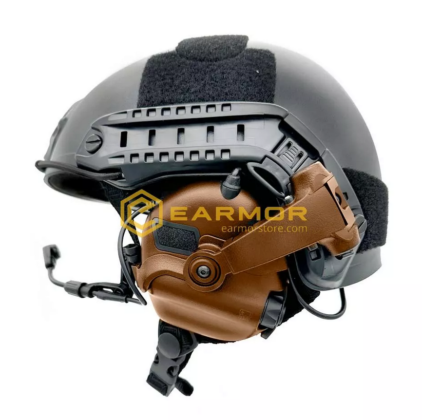 EARMOR - M32X PRO Taktischer aktiver Gehörschutz für ARC System COYOTE