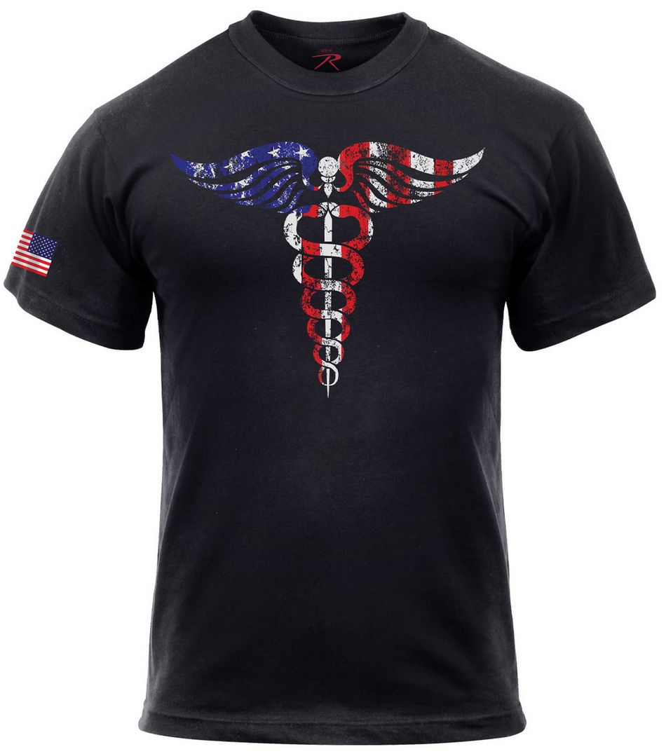 Rothco Caduceus T-Shirt Schwarz