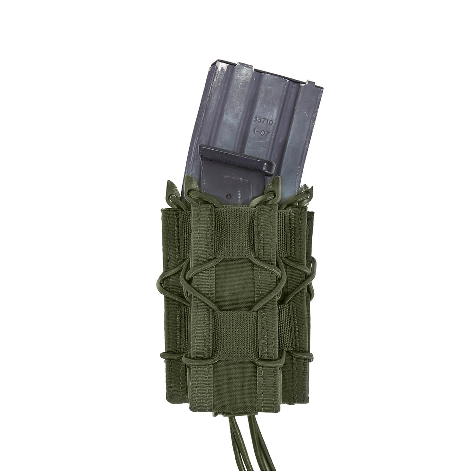 Warrior Assault Systems Single Quick Mag with Single Pistol Pouch oliv