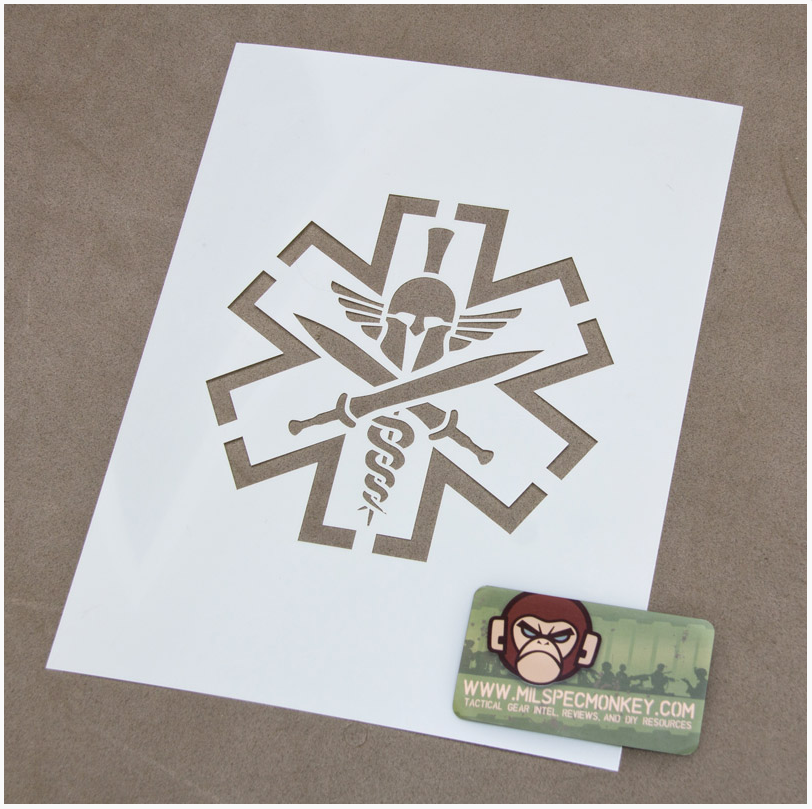 Milspec Monkey Spray Schablone Medic Sparta