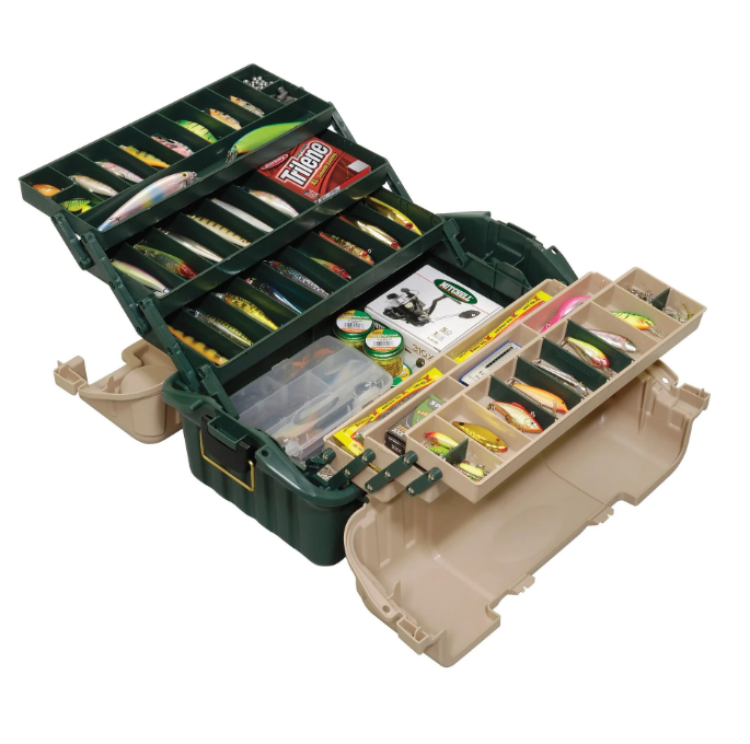 Plano Six Tray Hip Roof Box Grün/Weiß
