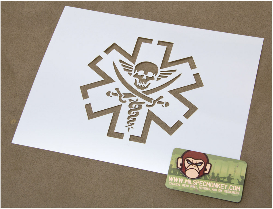 Milspec Monkey Spray Schablone Medic