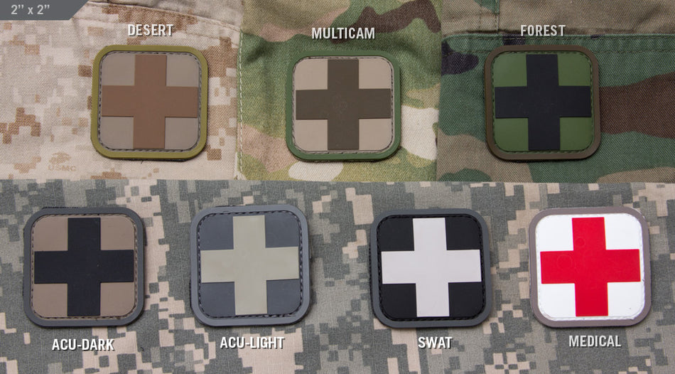 Mil Spec Monkey Patch Medic Square 2 inch PVC