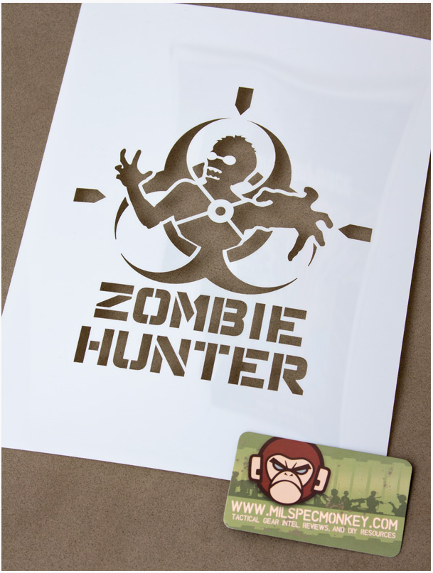 Milspec Monkey Spray Schablone Zombie Hunter