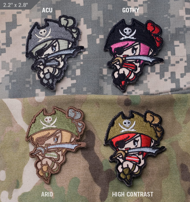 Mil Spec Monkey Patch Pirate Girl
