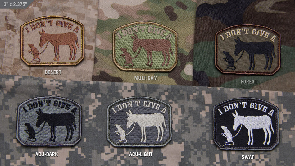 Mil Spec Monkey Patch I don't give a Rat's