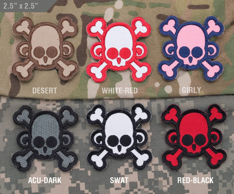 Mil-Spec Monkey Stoff Patch Skullmonkey - Crossbones