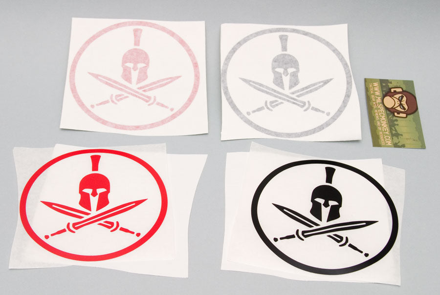 Mil-Spec Monkey Spartan Helmet  Decal Sticker