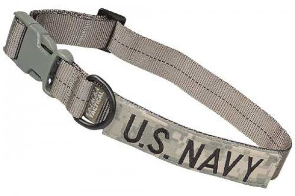 Cetacea Taktisches Hundehalsband U.S. NAVY mit Patch
