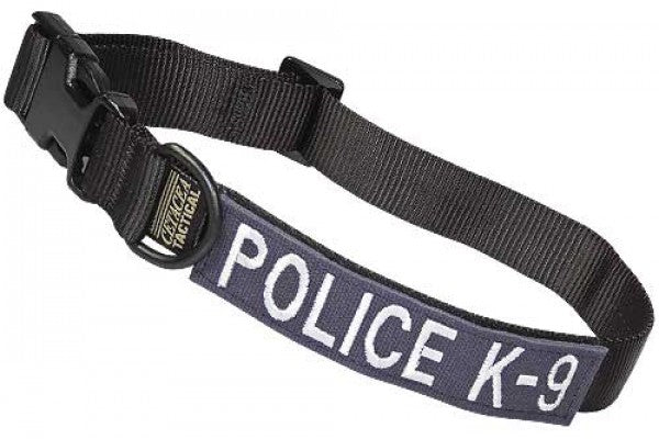 Cetacea Taktisches Hundehalsband POLICE K-9 mit Patch