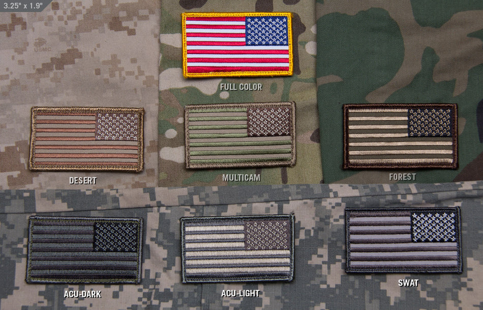 Mil Spec Monkey US Flag Reversed Patch