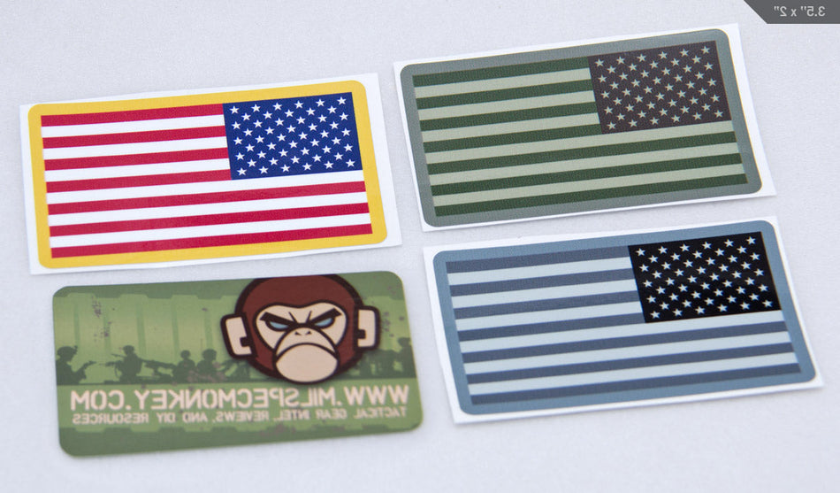 Mil-Spec Monkey US Flag Decal Sticker