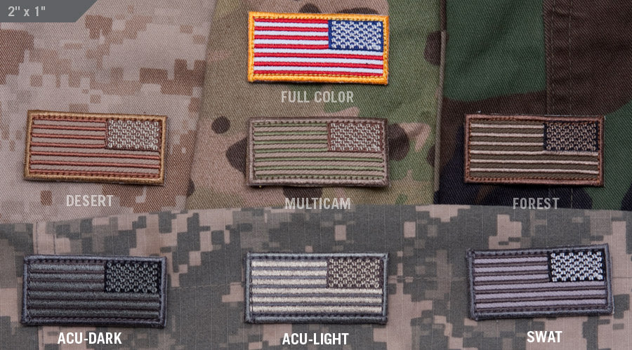 Mil Spec Monkey Patch US Flag Mini Rev
